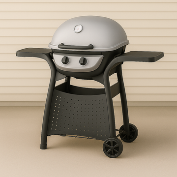 Gasgrill mit 2 Brennern und Seitenablagen – Ideal für Gartenpartys